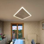 Plafond tendu imprimé rétro-éclairé imitation béton – La Rivière-Drugeon